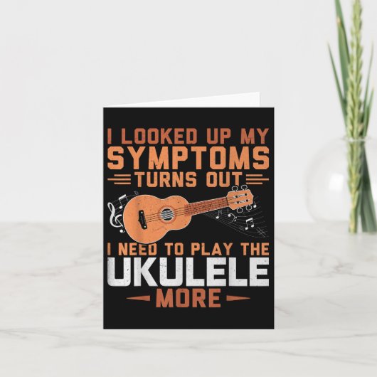 Ik moet de ukelele meer spelen - Uke Lover Ukulel Kaart (Voorkant)