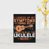 Ik moet de ukelele meer spelen - Uke Lover Ukulel Kaart (Gele Bloem)