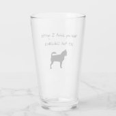 Ik moet deze Chihuahua Beer Glass pakken. Glas (Achterkant)