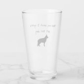 Ik moet deze Shepard Glass Cup bestellen. Glas (Achterkant)