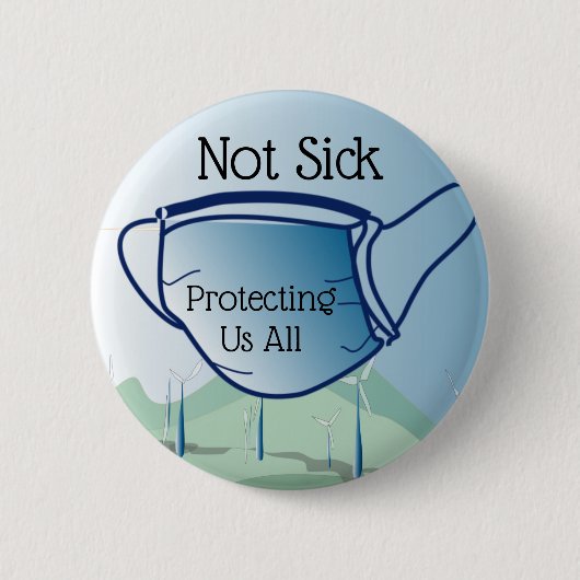 Ik moet dit masker draag hebben ronde button 5,7 cm (Voorkant)