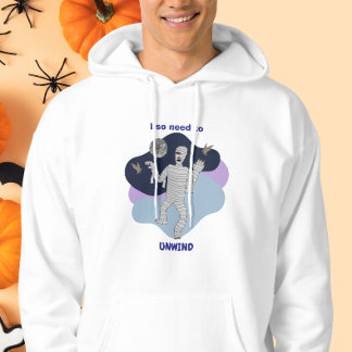Ik moet echt ontspannen Leuke Mummie Halloween-ont Hoodie