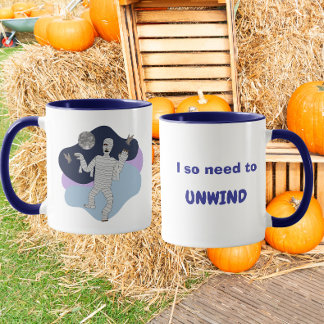 Ik moet echt ontspannen Leuke Mummie Halloween-ont Mok