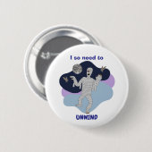 Ik moet echt ontspannen Leuke Mummie Halloween-ont Ronde Button 5,7 Cm (Voorkant /achterkant)