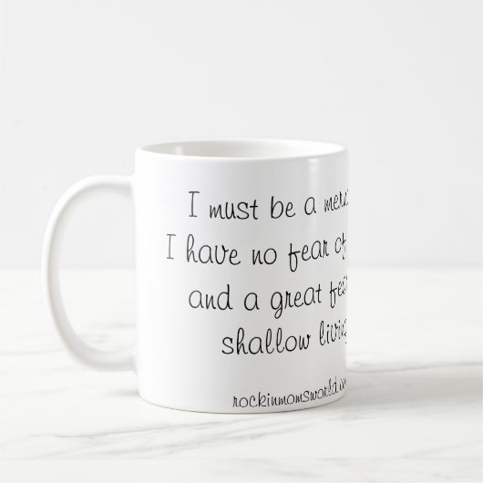 Ik moet een de koffiemok van de Meermin zijn (Links)