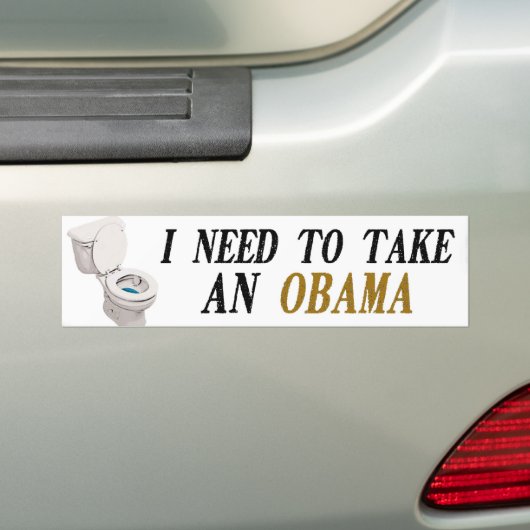 Ik moet een Obama nemen Bumpersticker (Op auto)