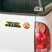 IK MOET EEN OBAMA NEMEN. BUMPERSTICKER (Op Truck)