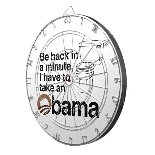 IK MOET EEN OBAMA NEMEN DARTBORD (Voorkant Rechts)