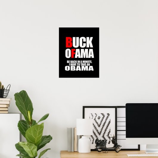 IK MOET EEN OBAMA NEMEN. POSTER (Thuiskantoor)