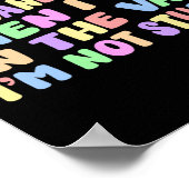 Ik moet eerst het Snoep zien... ik ben niet grappi Poster (Hoek)