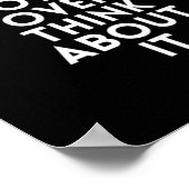 Ik moet erover nadenken. poster (Hoek)