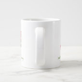 Ik moet Flowers Claude Monet Quote Peony Art hebbe Grote Koffiekop (Achterkant)