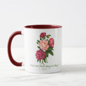 Ik moet Flowers Claude Monet Quote Peony Art hebbe Mok (Links)