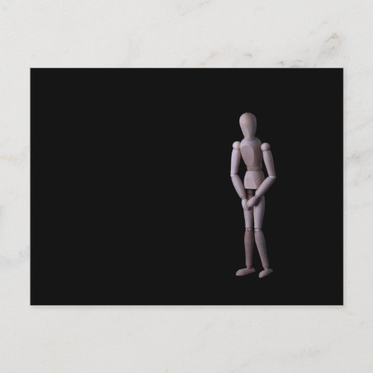 Ik moet gaan briefkaart (Voorkant)