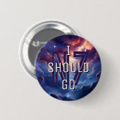 Ik moet gaan ronde button 5,7 cm (Voorkant /achterkant)