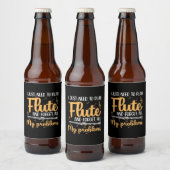 Ik moet gewoon flute spelen bier etiket (Flessen)