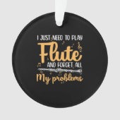 Ik moet gewoon flute spelen ornament (voorkant)