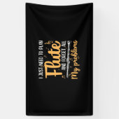 Ik moet gewoon flute spelen spandoek (Verticaal)