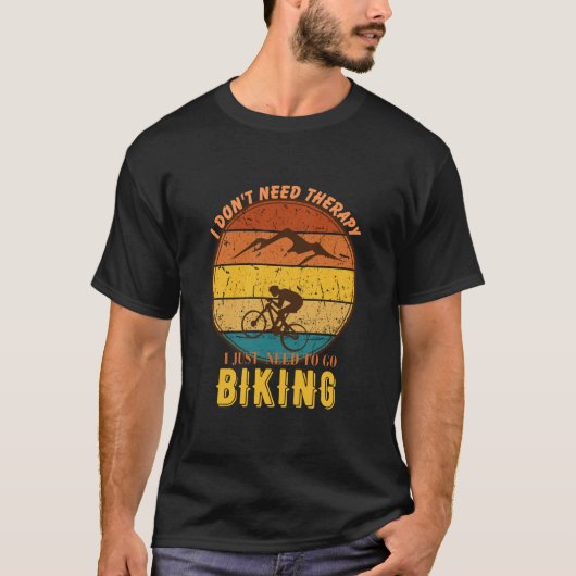 Ik moet gewoon gaan fietsen retro t-shirt (Voorkant)