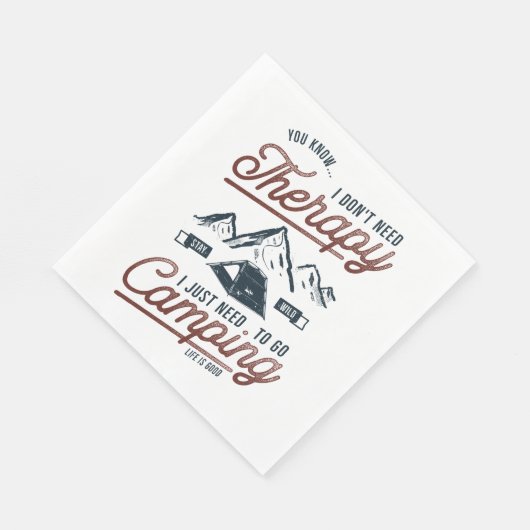 Ik moet gewoon gaan kamperen servet (Hoek)