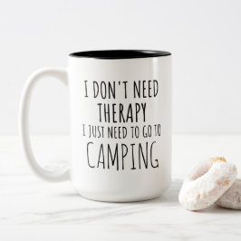 Ik moet gewoon naar de camping tweekleurige koffiemok