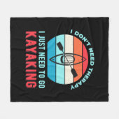 Ik moet gewoon naar Kayaking Fleece Deken (Voorkant (Horizontaal))