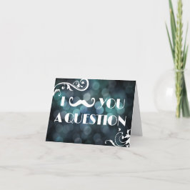 Ik Moet Je Een Vraag Stellen Bokeh Lichten Uitnodi