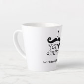 Ik Moet Je Een Vraag Stellen Latte Mok (Linkerhoek)