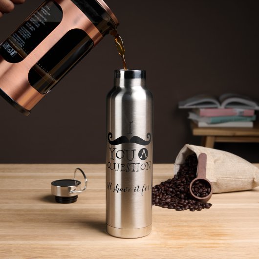 Ik Moet Je Eens Een Vraag Stellen Waterfles (Koffie)