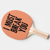 Ik moet je laten pingelen. tafeltennisbatje (Zijkant)
