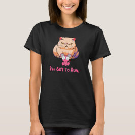 Ik moet kat en muis rennen t-shirt