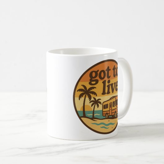 Ik moet leven koffiemok (Voorkant rechts)