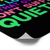 Ik moet luid genezen mentale gezondheid bewustzijn poster (Hoek)