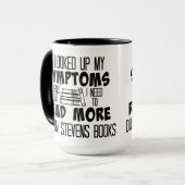 Ik moet meer Dustin Stevens boeken lezen Mok (Voorkant links)