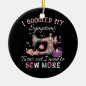 Ik moet meer naaien keramisch ornament (Voorkant)