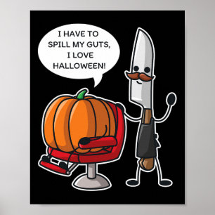 Ik moet mijn hart luchten, ik hou van Halloween Po Poster