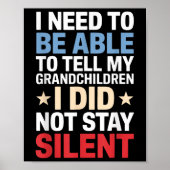 Ik moet mijn kleinkinderen kunnen vertellen dat ik poster (Voorkant)