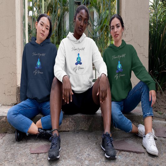 Ik moet mijn vrede beschermen hoodie