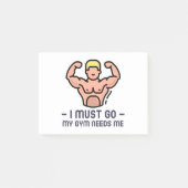 Ik moet m'n gym gebruiken. post-it® notes (Voorkant)