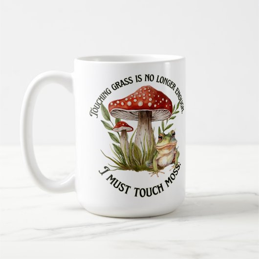 Ik moet mos aanraken koffiemok (Links)