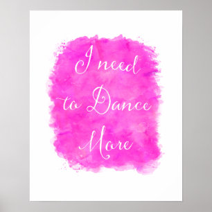 Ik moet Motivatie Quote Wall Art proberen Poster