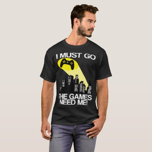 Ik moet naar de videogames t-shirt (Voorkant volledig)