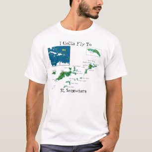 Ik moet naar St. ergens vliegen T-shirt