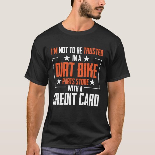 Ik moet niet worden vertrouwd in een vuilfiets ond t-shirt (Voorkant)