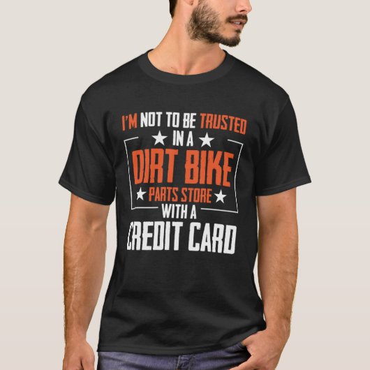 Ik moet niet worden vertrouwd in een vuilfiets ond t-shirt (Voorkant)