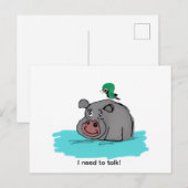 Ik moet praten briefkaart (Voorkant / Achterkant)