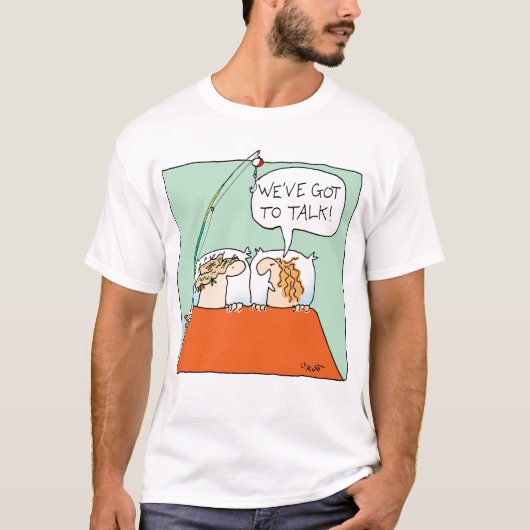 Ik moet praten—Gevist T-shirt (Voorkant)