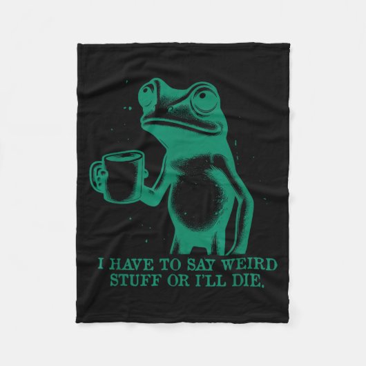 Ik moet rare dingen zeggen, anders ga ik dood Funn Fleece Deken (Voorkant)