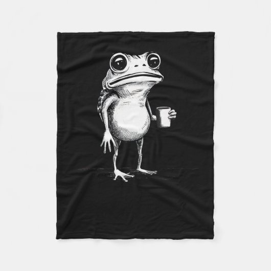 Ik moet rare dingen zeggen, anders ga ik dood, gra fleece deken (Voorkant)