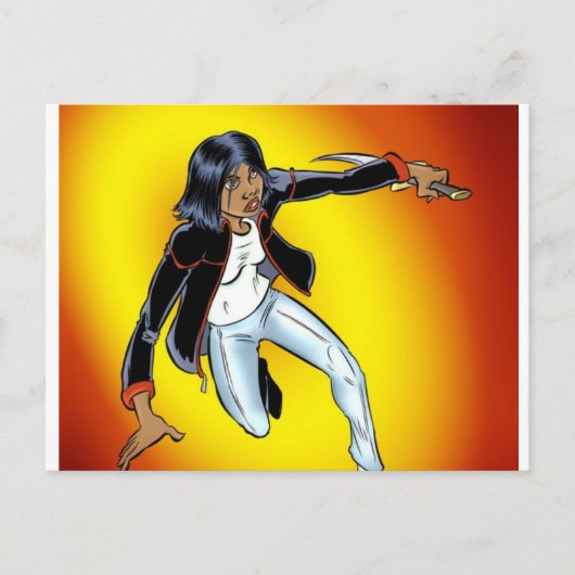 Ik moet rennen, schat. briefkaart (Voorkant)